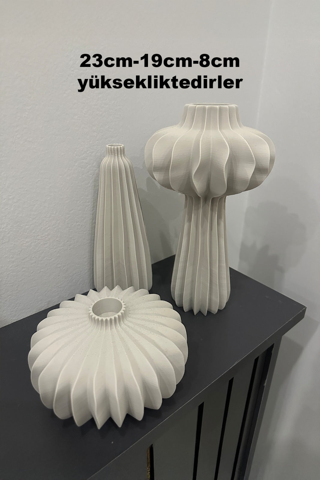 Amorf Vazo Seti 3’lü