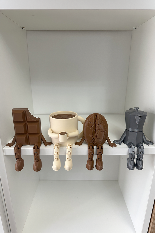 Sevimli Kahve Köşesi 4lü Biblo Seti