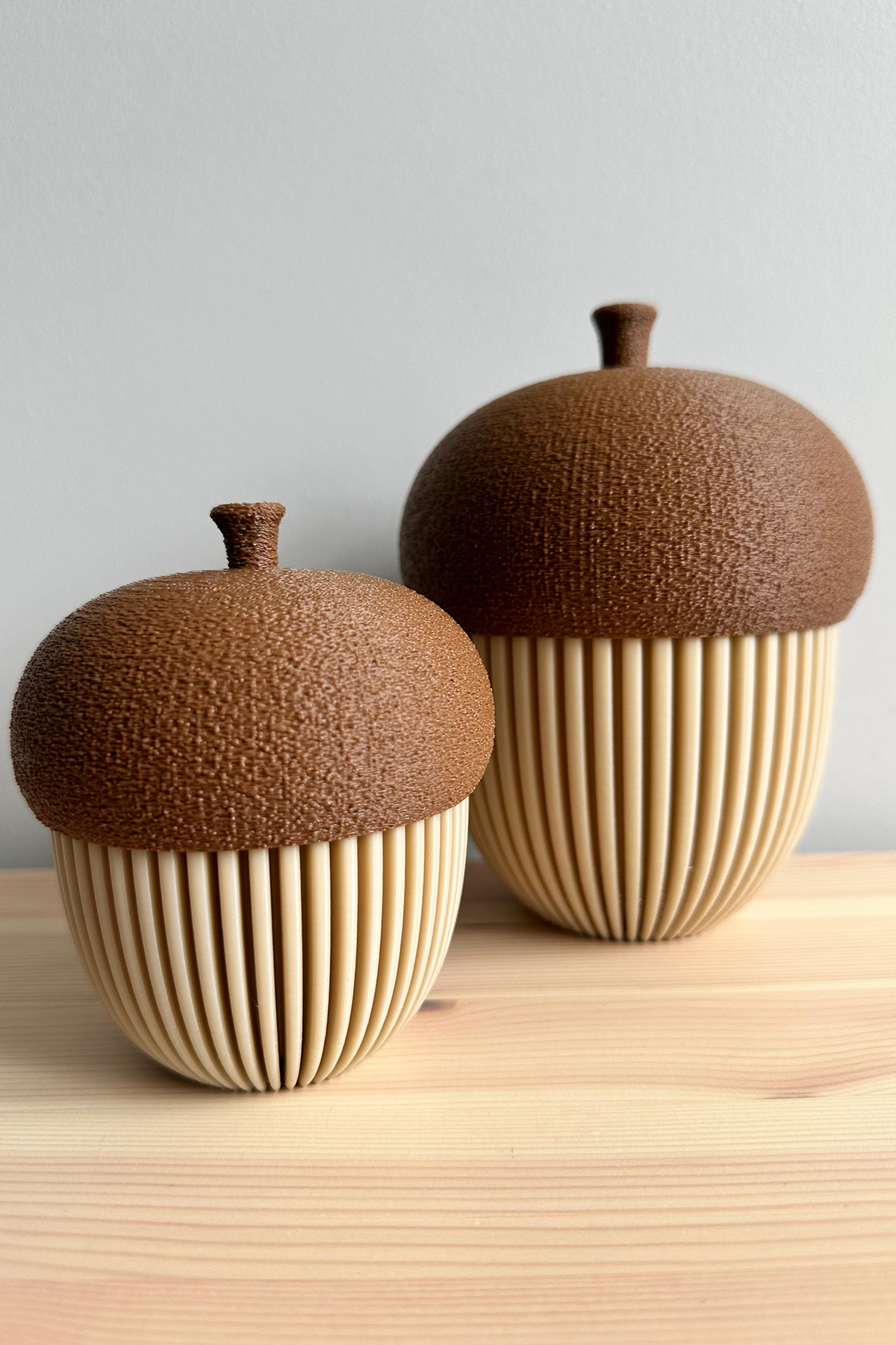 Dekoratif Meşe Palamudu Biblo Seti