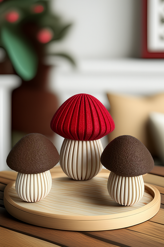 Dekoratif Mantar Biblo Seti