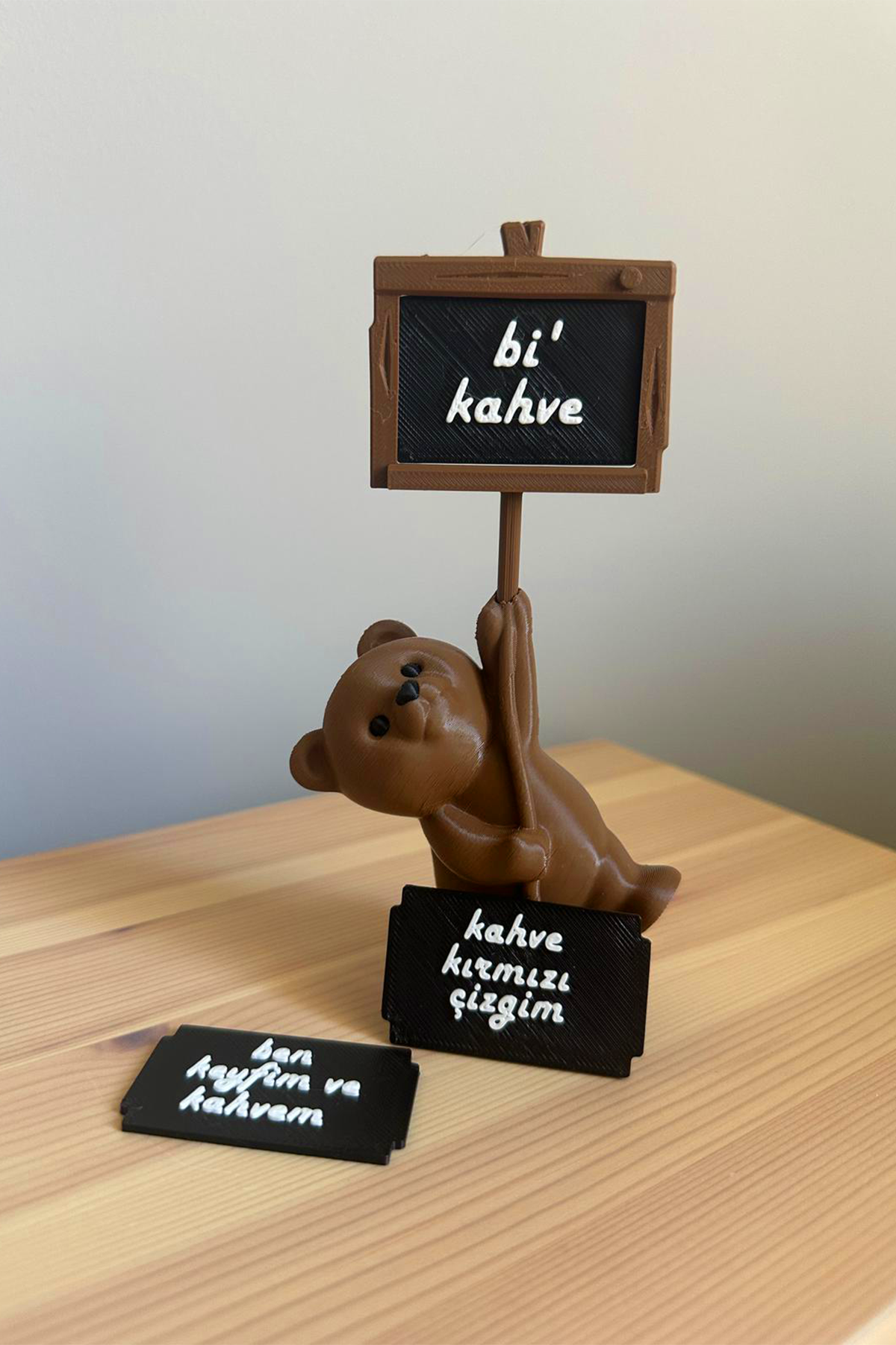 Mottolu Sevimli Ayıcık 3lü Set