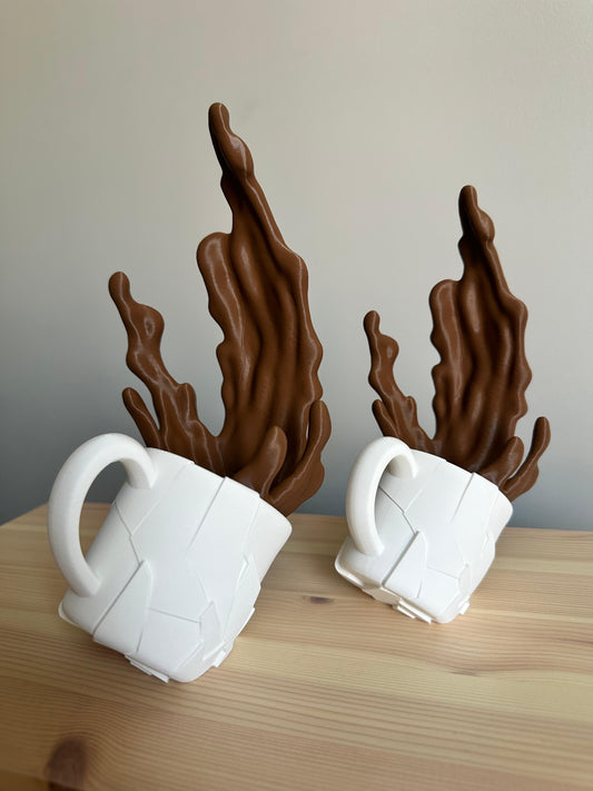 Dökülen Kahve Biblo 2li Set