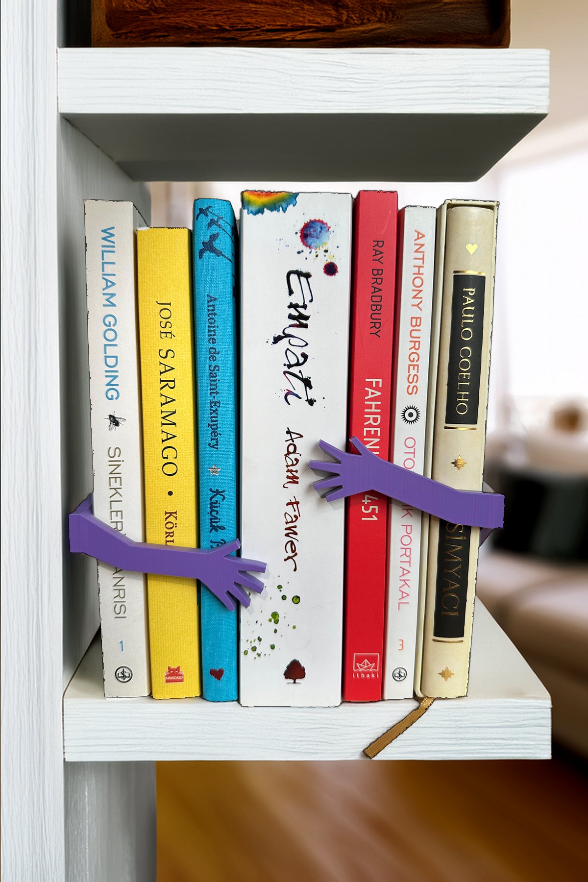 Sarılan Kollar Kitap Tutucu