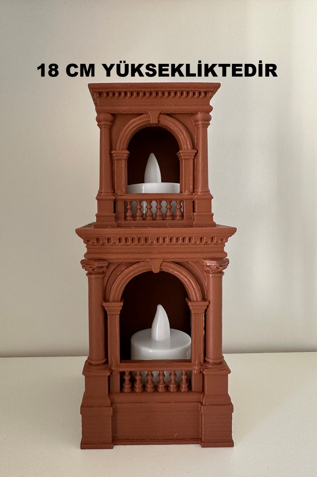 Işıklı Dekoratif Kule Biblo