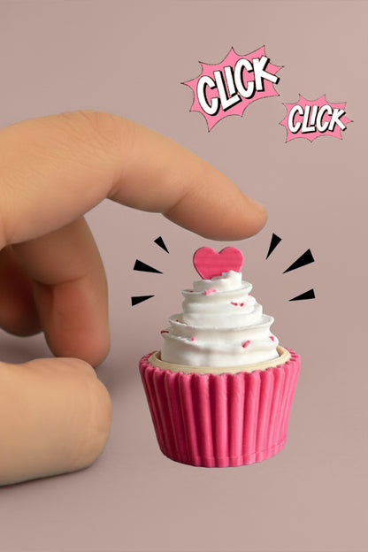 ÇITLAÇ Cupcake Click Anahtarlık, Çanta Charmı