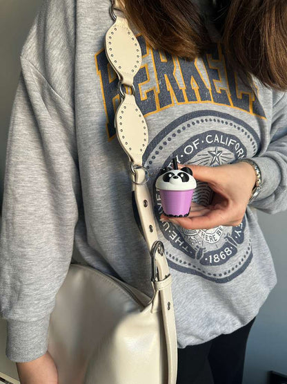 ÇITLAÇ Panda Bubble Tea Click Anahtarlık, Çanta Charmı
