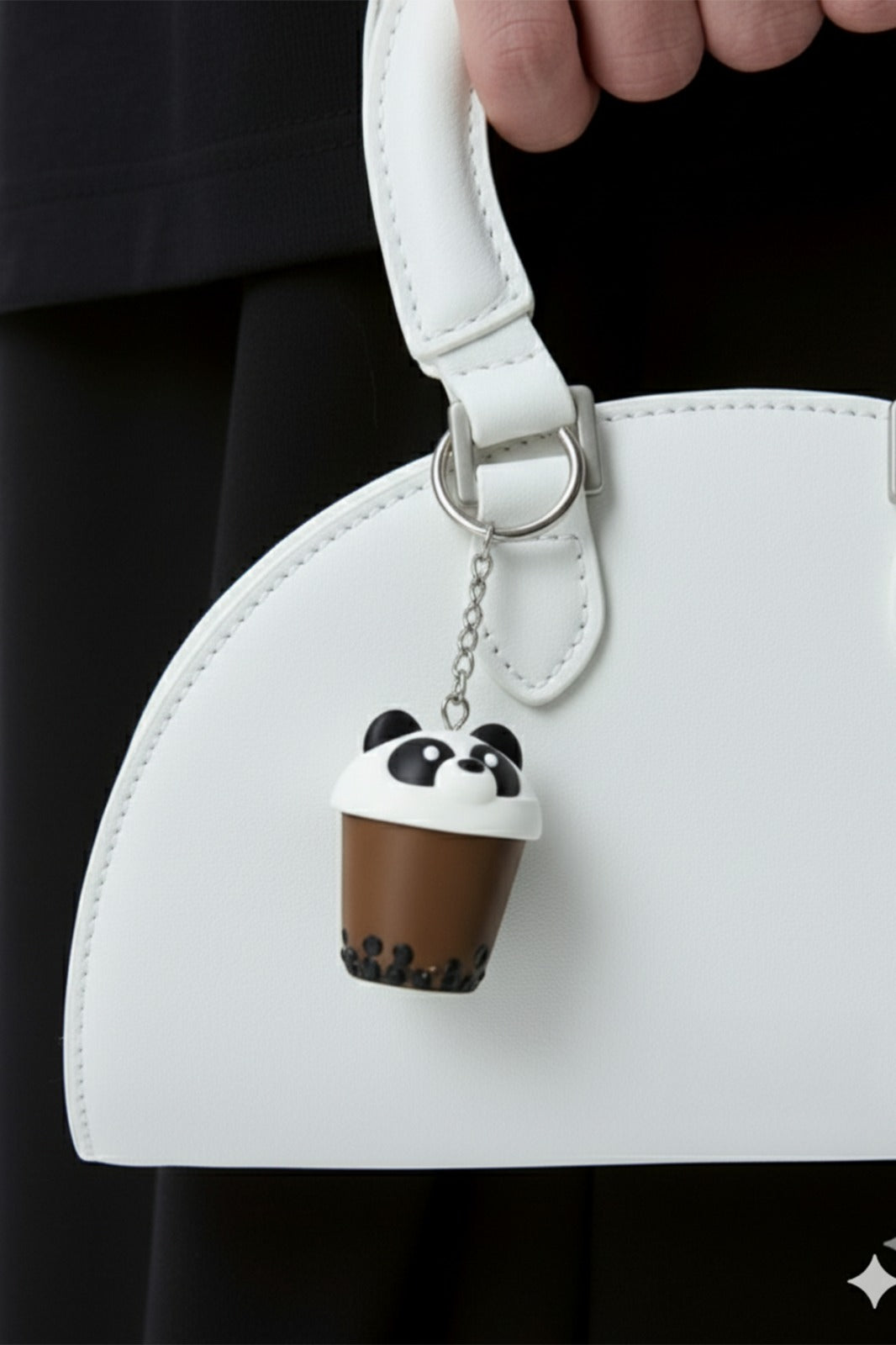 ÇITLAÇ Panda Bubble Tea Click Anahtarlık, Çanta Charmı