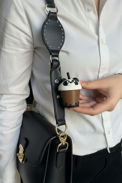 ÇITLAÇ Panda Bubble Tea Click Anahtarlık, Çanta Charmı
