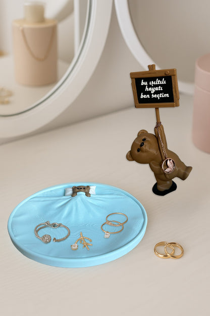 Mottolu Sevimli Ayıcık ve Uyuyan Ayıcık 2li Set