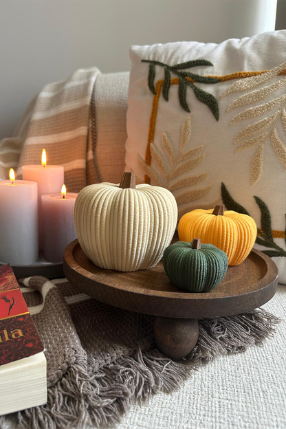 Sonbahar Temalı Balkabağı Biblo Seti 3lü