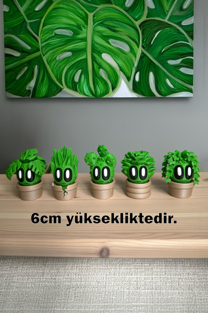 Solmayan Çiçek Biblo Seti