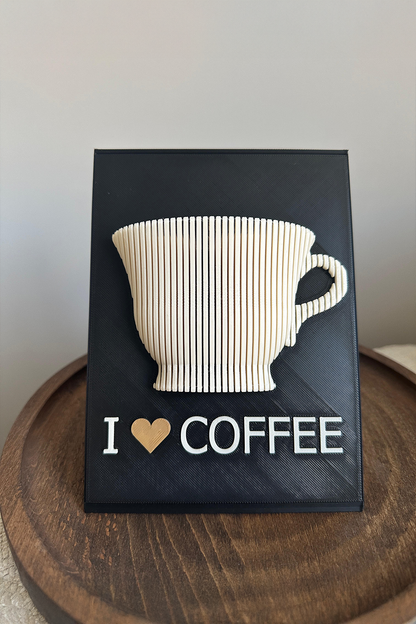 I Love Coffee Bardak Raf Süsü