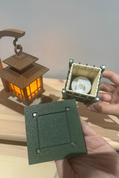 Dekoratif Işıklı Fener Biblo Seti 2li