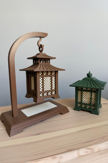 Dekoratif Işıklı Fener Biblo Seti 2li