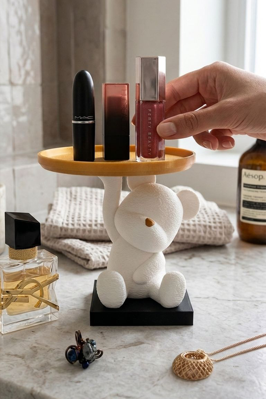 Tabak Tutan Mini Sevimli Ayıcık